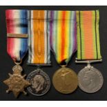 WW1/WW2 British Medal Group comprising of 1914 Star with 5th Aug - 22nd Nov 1914 Clasp, War Medal,