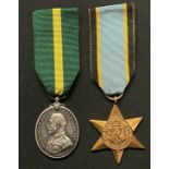 WW1 British Territorial Force Efficiency Medal renamed to 865884 Gnr W Ashplant, Royal Field