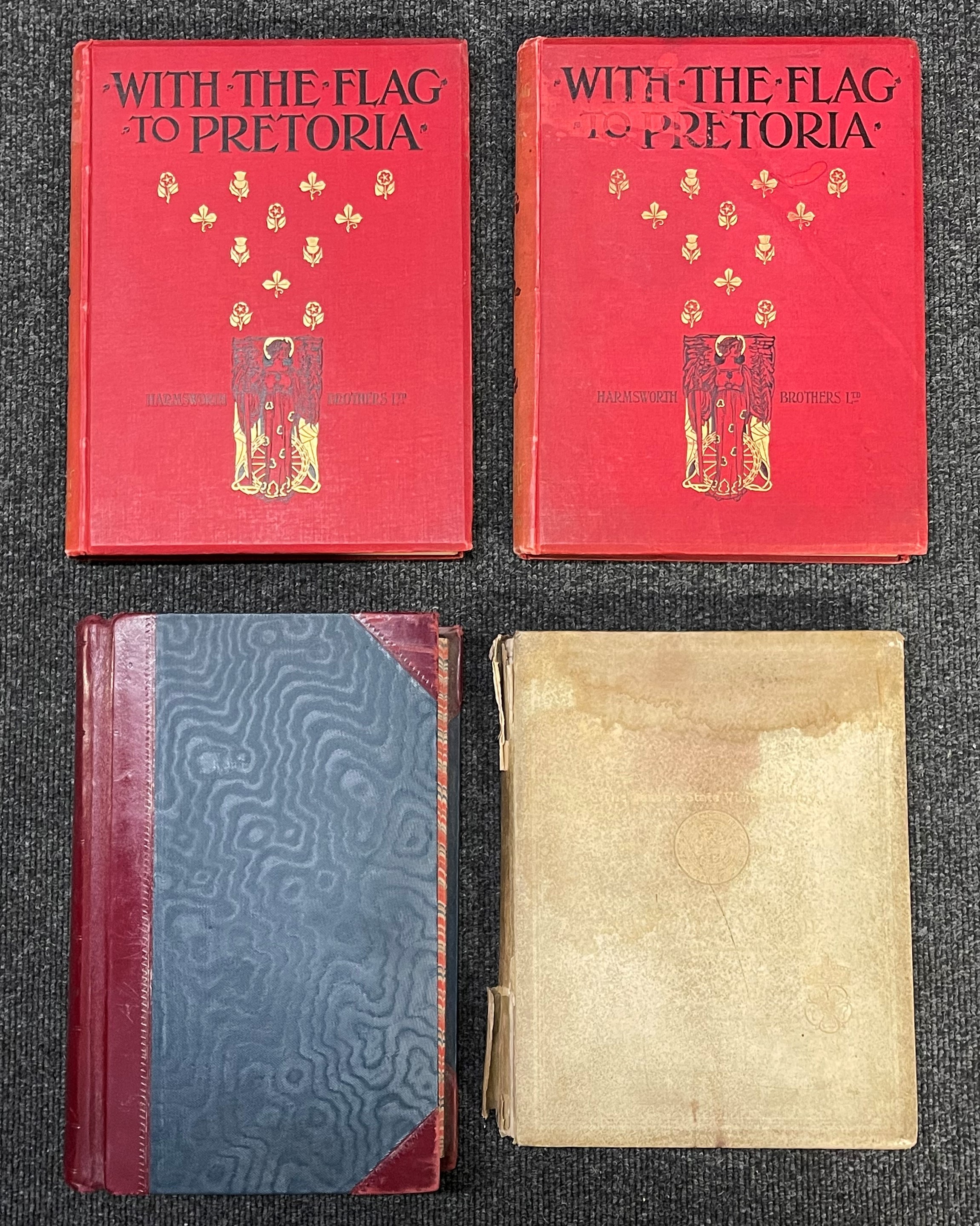 Boer War History books "With the Flag to Pretoria". Volumes 1 & 2. Published by Harmsworth