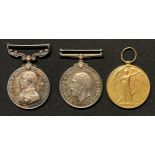 WW1 British Military Medal, War Medal and Victory Medal to P-4760 L Cpl HM Joel, Mounted Military