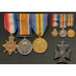 WW1 British Medal Group comprising of 1914-15 Star, War Medal and Victory Medal to 1866 Pte AJ