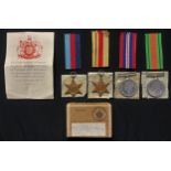 WW2 British RAF Medal group to RF Jones comprising of: 1939-45 Star, Africa Star, War Medal 1939-