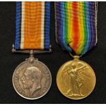 WW1 British War and Victory medals to T4-239146 Dvr AC Guantlett, ASC. Complete with original