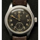 WW2 British Watch, Wrist, Waterproof by Timor. One of the so called Dirty Dozen Swiss watches