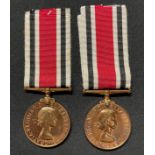 Pair of ERII Special Constabulary Long Service Medals: Both complete with ribbons, one named to