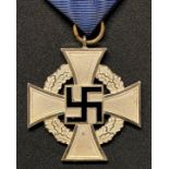 WW2 Third Reich Treue Dienst Ehrenzeichen, 25 Jahre - Faithful Service Award, 25 years. Complete