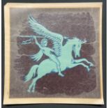 WW2 British Airborne Division Vehicle Pegasus Divisional Insignia Decal. Size approx. 227mm x 227mm.