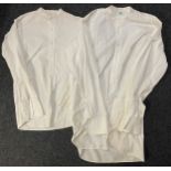 WW2 British Utility CC41 Marked White Collarless Mens Shirt by "Rhapsody" size 14 neck along with