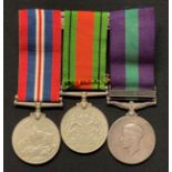 WW2 British RAF Medal Group comprising of General Service medal with Palestine 1945-48 Clasp, War