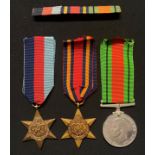 WW2 British Medal Group comprising of 1939-45 Star, Burma Star and Defence Medal complete with