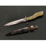 WW1 Imperial German Demag Combination Bayonet/Trench Knife. Double edged blade 150mm in length maker