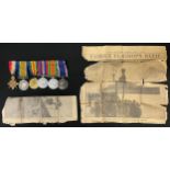 WW1 & WW2 British Royal Navy Medal group comprising of: 1914-15 Star, War Medal and Victory Medal,