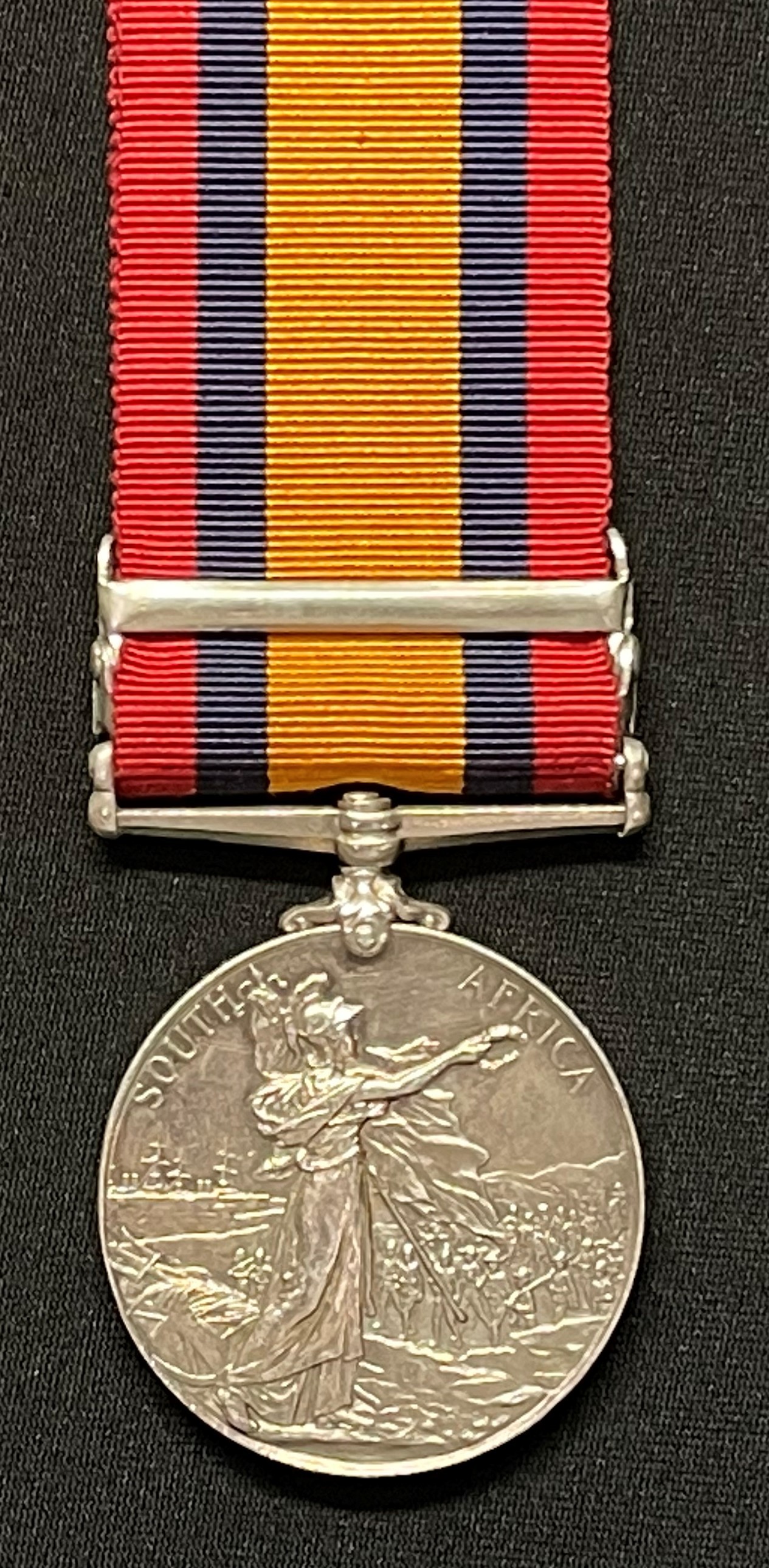 Queens South Africa Medal with Transvaal and Laing's Nek clasps RENAMED to 5510 Corporal JF Webb, - Bild 3 aus 5