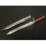 WW1 German S98/05nA Transitional pattern Bayonet. 364mm long fullered single edged blade, maker