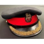 British Army Colonels Full Dress Uniform Cap. Queen Crown Bullion Wire Cap Badge. Cap is maker