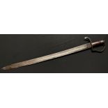 European Broadsword with fullered single edged blade 790 mm in length. No markings. Decorated