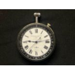 WW2 British Royal Naval Fleet Air Arm issue chrome cased deck watch, the enamel dial with Roman