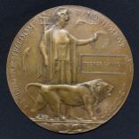 WW1 British Death Plaque to George Lawson.