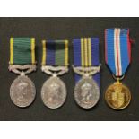 Four Copy/Replacemet Medals all complete with ribbons: Jubille Medal 1952-2002: ERII Army