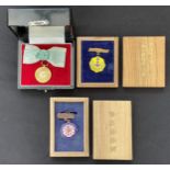 Japanese Patriotic Women’s Association Badge in box of issue: Military Family Support Association