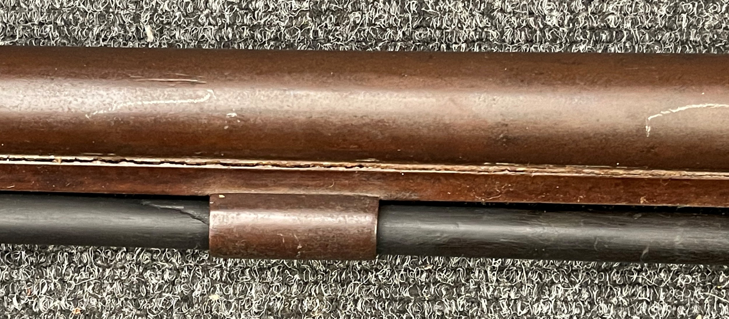 9 Bore Percussion Cap Muzzle Loading Single Barrel Shotgun with 101cm long barrel. No makers mark or - Image 7 of 17