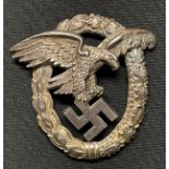 WW2 Third Reich Flugzeugbeobachterabzeichen - Luftwaffe Observer Badge. No pin, hinge or hook. No