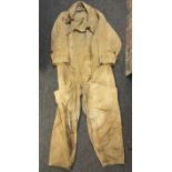 WW2 British RAF Sidcot Flying Suit. Size 4. In need of repairs to shoulders and front pockets and