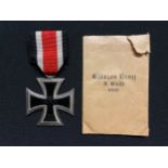 WW2 Third Reich Eisernes Kreuz 2. Klasse. Iron Cross 2nd class 1939. No maker mark. Complete with