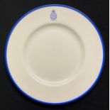 Royal Candian Air Force Officers Mess (Camp Borden) dinner plate, by Minton, with applied paper