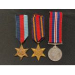 WW2 British 1939-45 Star, Burma Star and British War Medal. All complete with ribbons. (3)