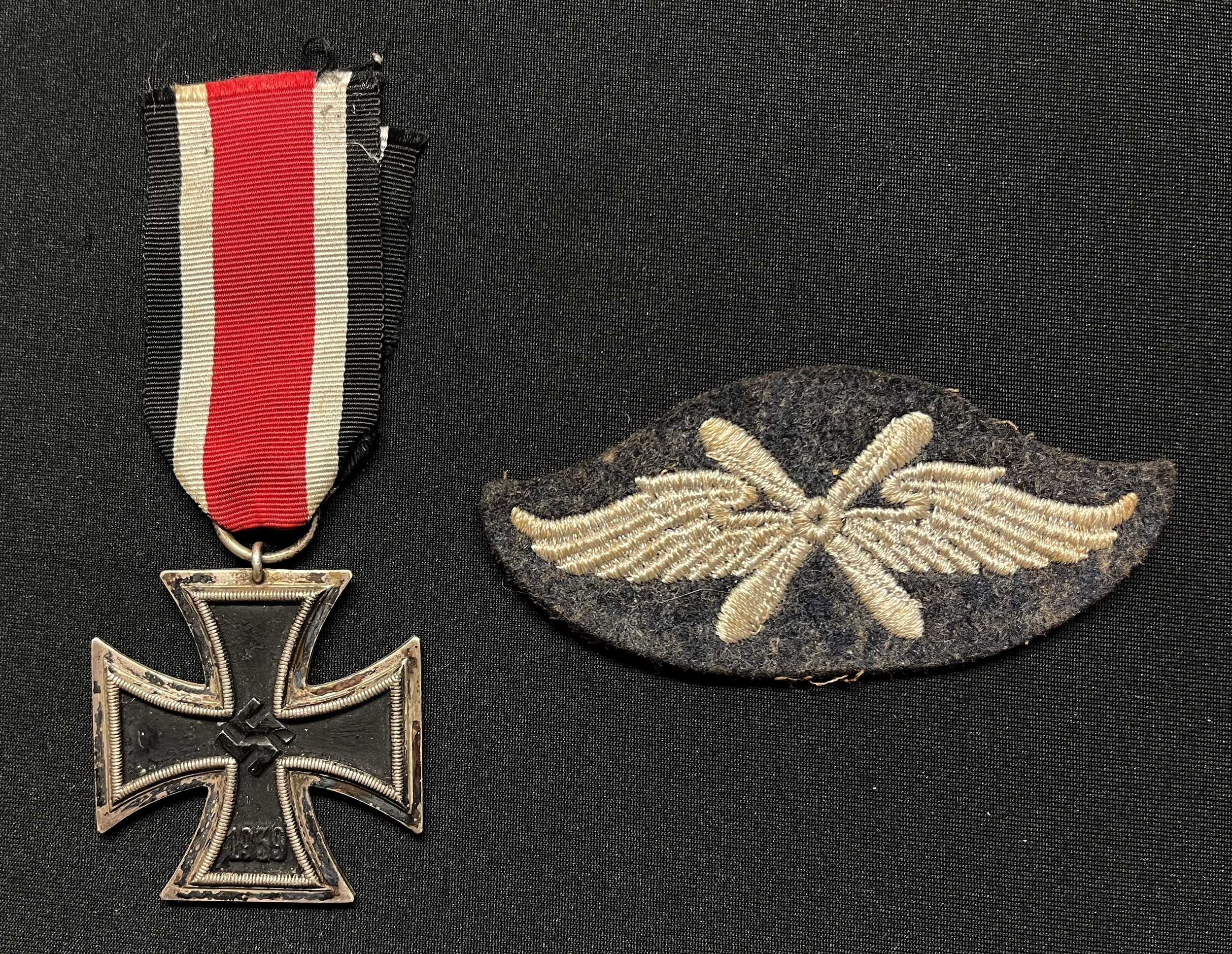 WW2 Third Reich Eisernes Kreuz 2. Klasse. Iron Cross 2nd class 1939, no maker mark to ring, complete