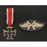 WW2 Third Reich Eisernes Kreuz 2. Klasse. Iron Cross 2nd class 1939, no maker mark to ring, complete