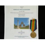 WW1 British 1st Day of the Somme Casualty Victory Medal to 266805 Pte Horace William Burn, Notts &