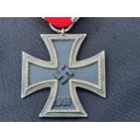 WW2 Third Reich Eisernes Kreuz 2. Klasse. Iron Cross 2nd class 1939. Maker mark to ring "55" for "JE