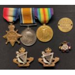 WW1 British Medal group comprising of 1914-15 Star, British War Medal and Victory Medal to 13262 Pte