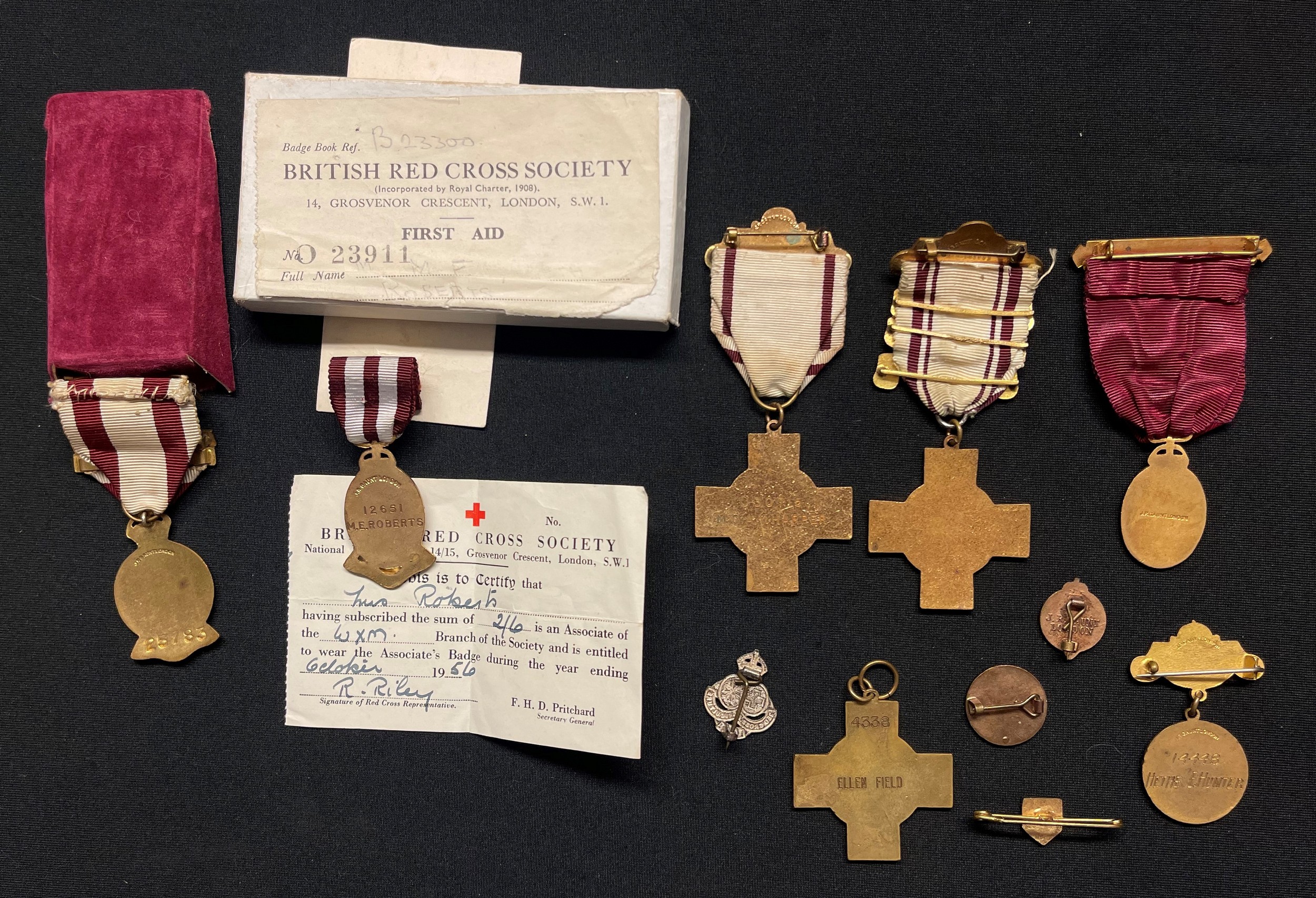 WW2 and later British Red Cross Proficency Civil Defence Medals Collection comprising of seven - Image 2 of 7