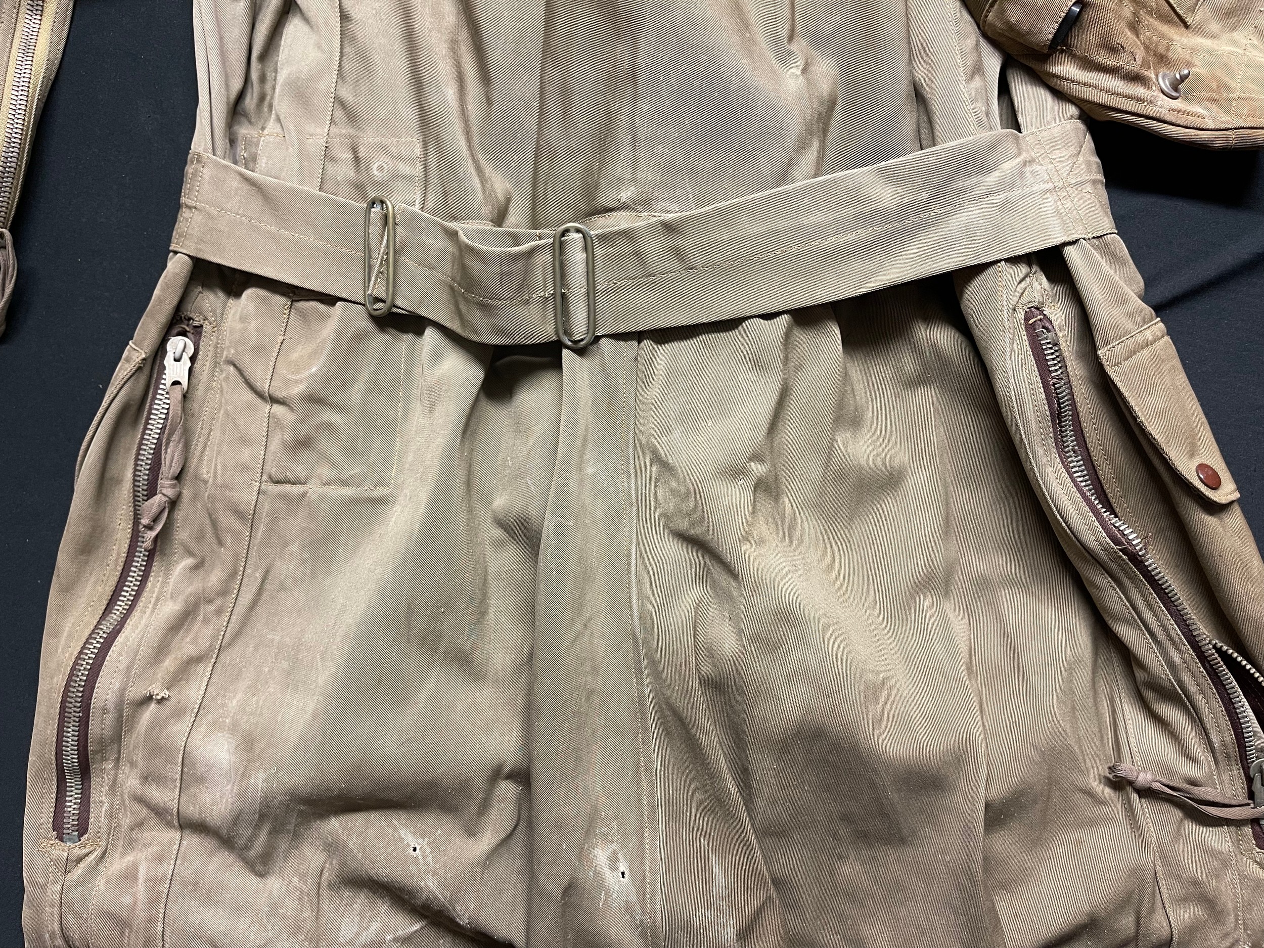 WW2 British RAF Sidcot Flying Suit. Size 4. In need of repairs to shoulders and front pockets and - Image 8 of 13