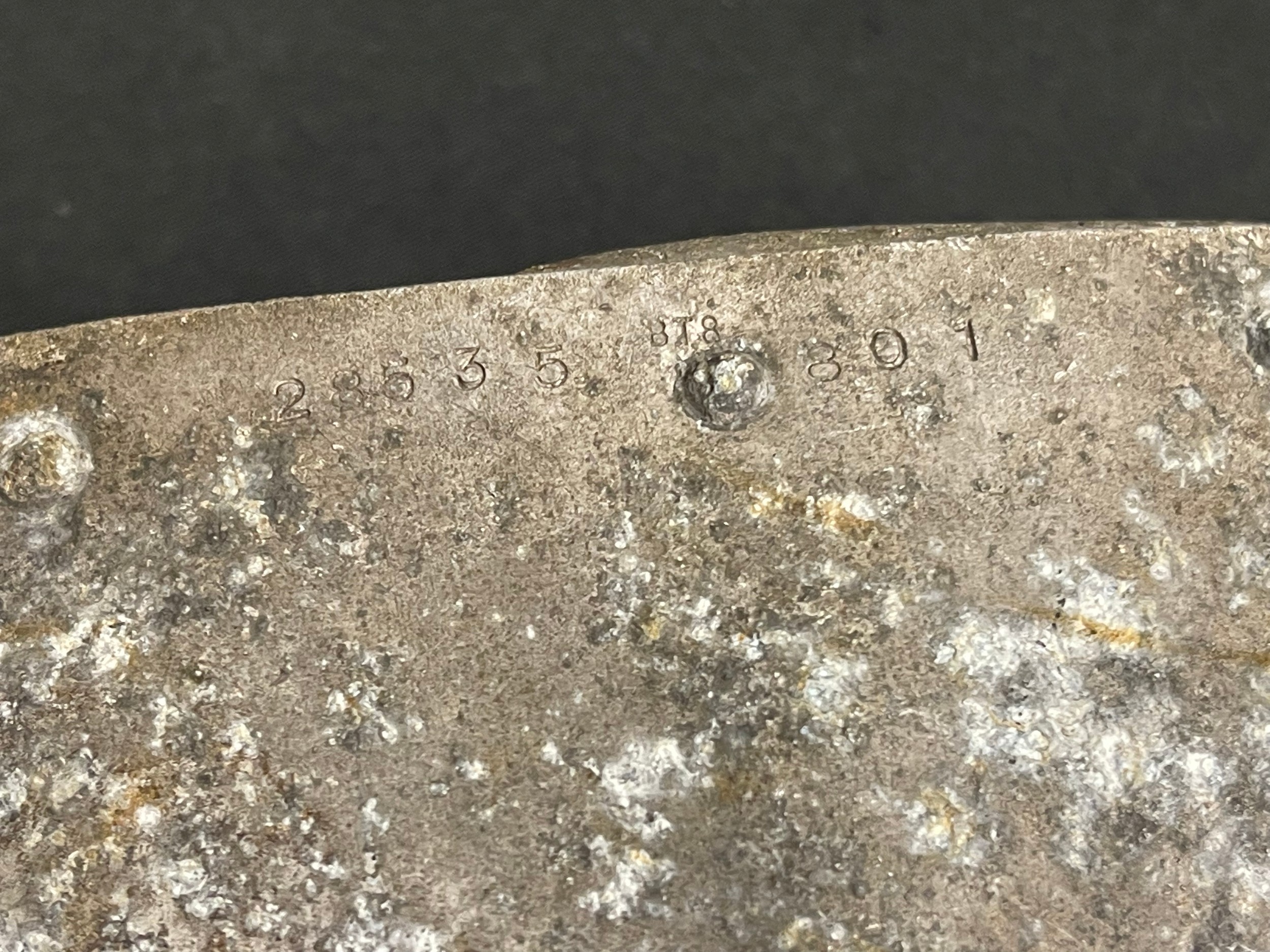 WW2 British Avro Lancaster "Dambusters" 617 Squadron relic aircraft part. Recovered in Emmerich - Image 3 of 8