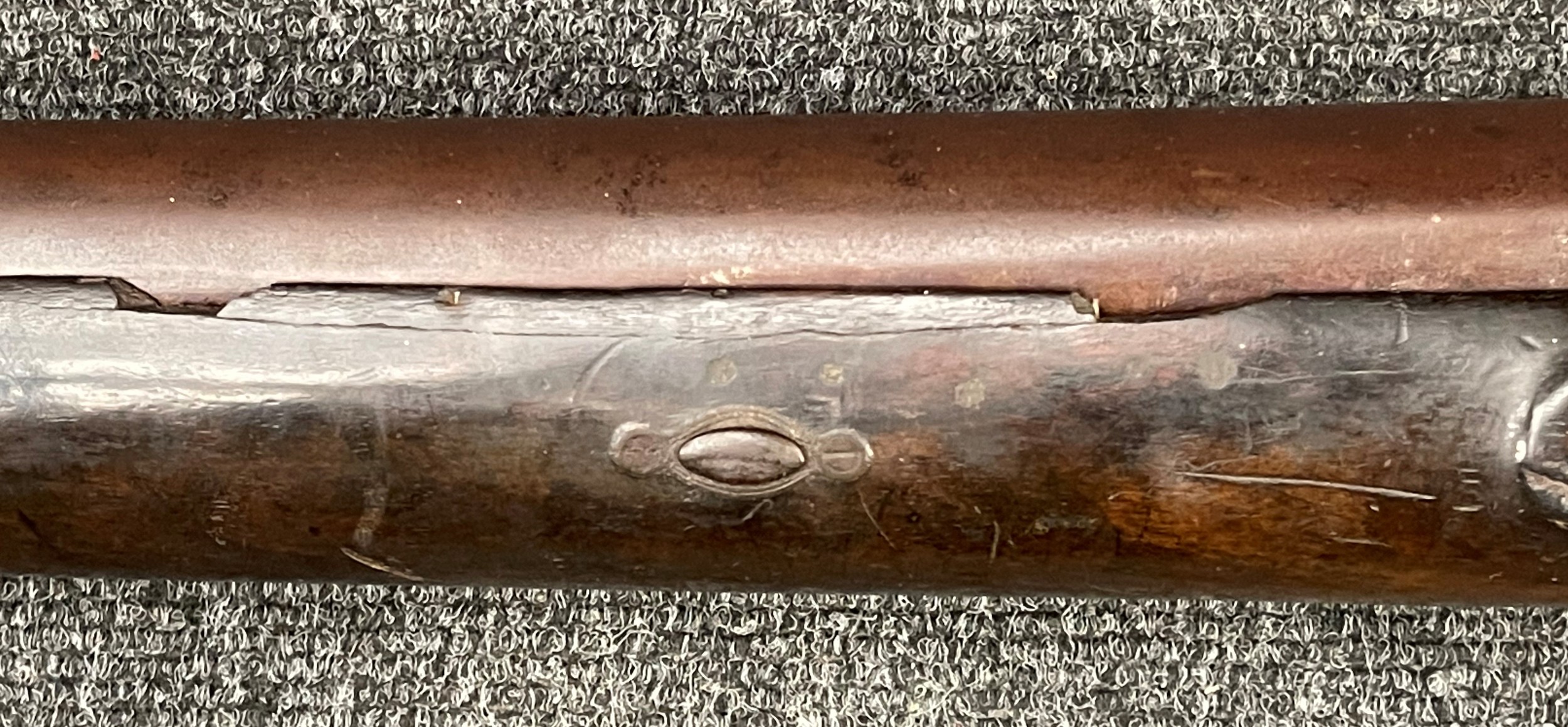 9 Bore Percussion Cap Muzzle Loading Single Barrel Shotgun with 101cm long barrel. No makers mark or - Image 5 of 17