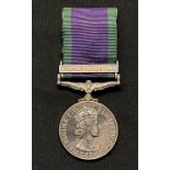 British ERII General Service Medal with Northern Ireland Clasp to 23870964 Cpl D Wooton, 13/18