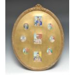 Indian School (early 20th century), an arrangement of nine portrait miniatures, historical