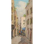 D. Pietra (Italian School, 20th century) Street Scene signed, oil on canvas, 61cm x 30cm