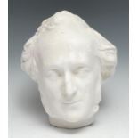 A 19th century plaster mask, of Jakob Ludwig Felix Mendelssohn Bartholdy (1809 - 1847), impressed
