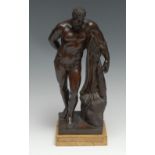 Italian Grand Tour School (late 18th/early 19th century), a brown-patinated bronze, The Farnese