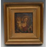 Italian School (second-half, 18th century) Madonna and Child oil on copper panel, inscribed and