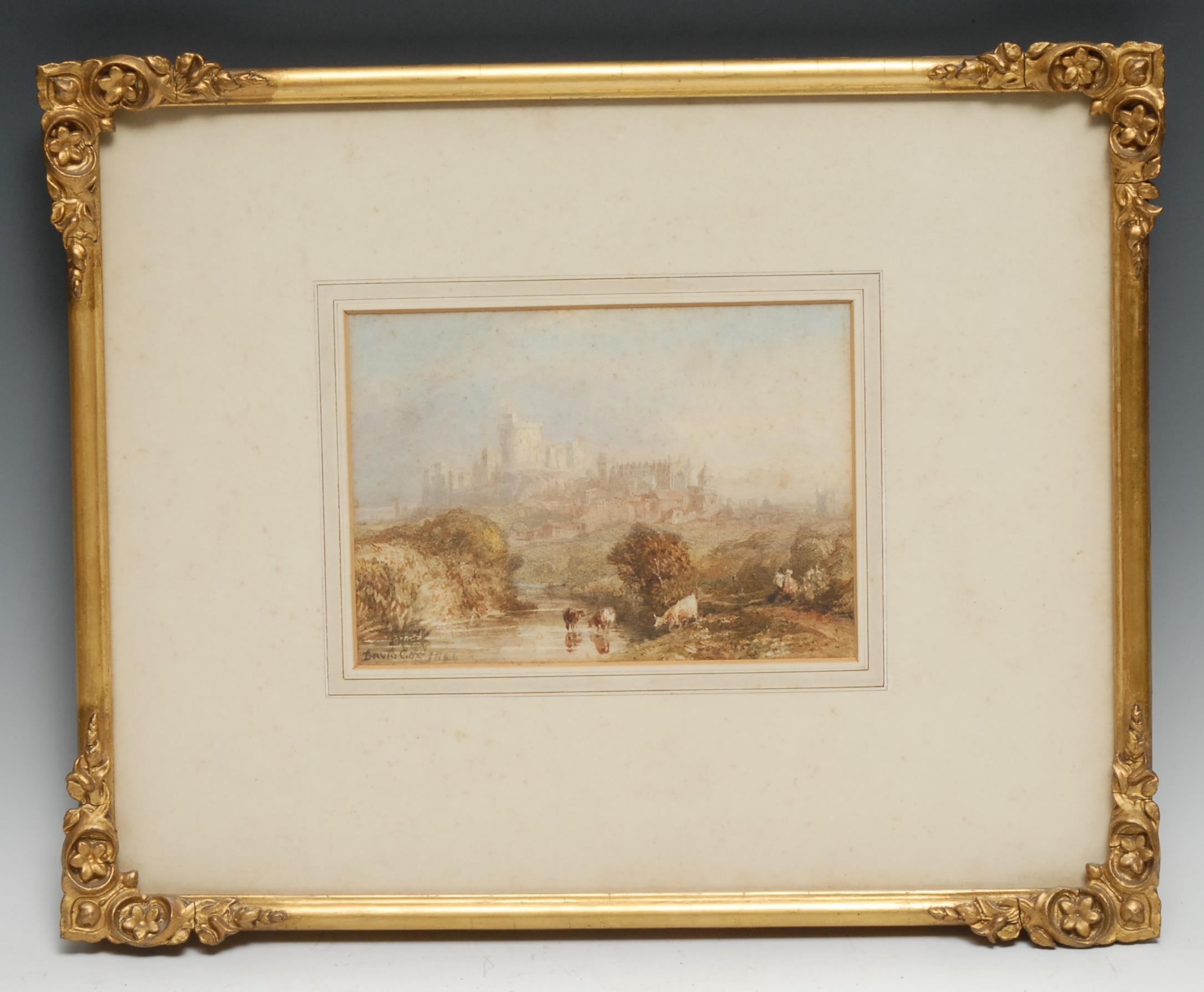 David Cox Junior (1809-1885) Windsor Castle signed, dated 1866, watercolour, 12.5cm x 17.5cm - Bild 3 aus 6