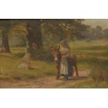 Alfred Banner (1882 - 1911) Ramblers signed, further signed, titled, and dated 1914 to verso, oil on