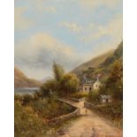 Arthur Gilbert (British, 1819 - 1895) Llanberis North Wales signed, indistinctly titled to verso,