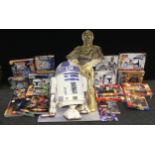 Film & TV - a Star Wars cinema lobby display stand C3PO & R2D2, 160cm x 90cm; Starwars and DR Who