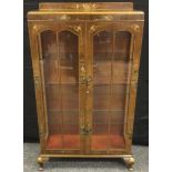 A 20th century Northampton Cabinet Company display cabinet, half gallery above a pair of glazed